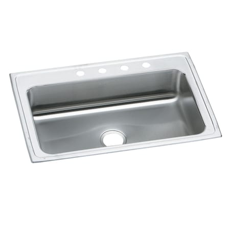 Elkay Pacemaker Stainless Steel 33 X 22 X 7-1/4 Single Bowl Top Mount Sink PSRS3322MR2